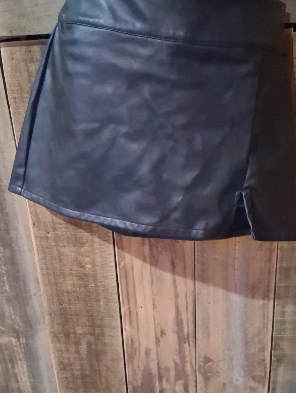 wild fable Black Faux Leather Mini Skirt